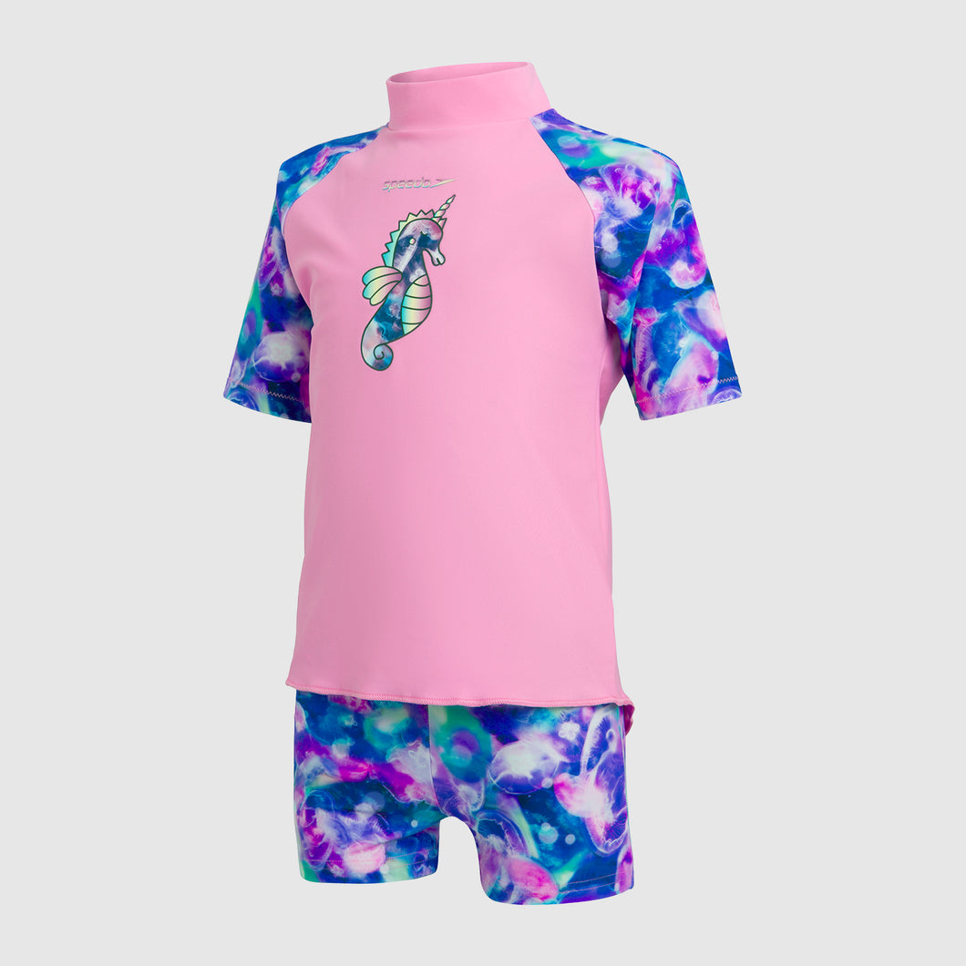 Ocean Girls Toddler Rashie and Short Set